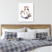 Toile Cygne avec couronne Rose (Insitu(Chambre))