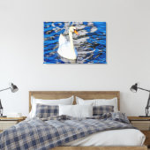 Toile Cygne avec réflexions (Insitu(Chambre))