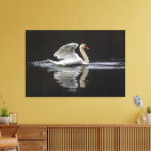 Toile Cygne et réflexions (Insitu(Salon))
