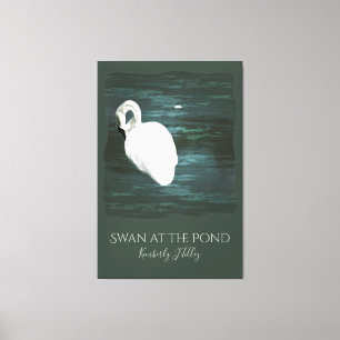 Toile Cygne sur l'étang