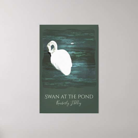 Toile Cygne sur l'étang (Recto)