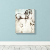 Toile Da Vinci Horse Study Renaissance Sketch Art (Insitu (Plancher de Bois))