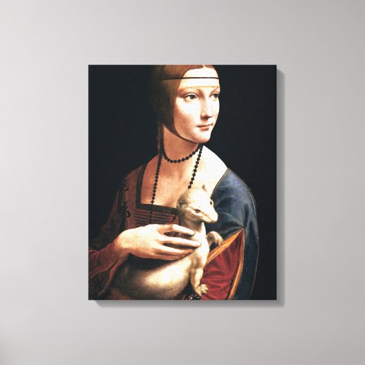 Toile Da Vinci - La Dame avec l'Ermine (Recto)