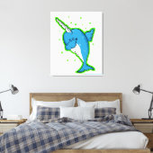 Toile Dabbing Narwhal (Insitu(Chambre))
