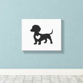 Toile Dachshund      (Insitu (Plancher de Bois))