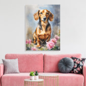 Toile Dachshund Artsy (Insitu(Salon))