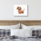 Toile Dachshund Chien mignonne (Insitu(Chambre))