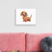 Toile Dachshund Chien mignonne (Insitu(Salon))