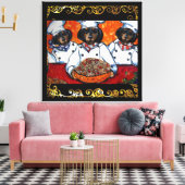 TOILE DACHSHUND CUISINIER ART (Insitu(Salon))