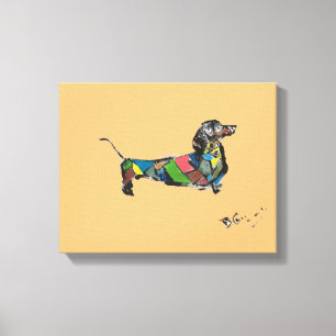 Toile Dachshund de plusieurs tailles différentes