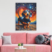 Toile Dachshund Doxie Weiner Chien Artsy (Insitu(Salon))
