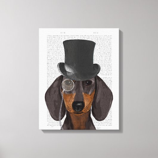 Toile Dachshund, Hound officiel et Casquette (Recto)