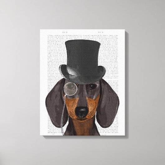 Toile Dachshund, Hound officiel et Casquette (Recto)