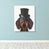 Toile Dachshund, Hound officiel et Casquette (Insitu (Plancher de Bois))