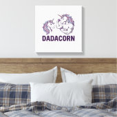 Toile Dadacorn Funny Licorne Papa Conception De Chemise  (Insitu(Chambre))