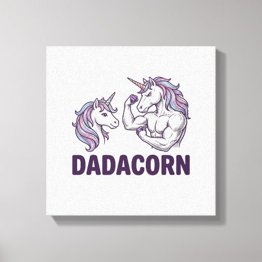 Toile Dadacorn Funny Licorne Papa Conception De Chemise  (Recto)