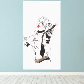 Toile Daddy's Monster Hand Painted by Mark Elsen (Insitu (Plancher de Bois))