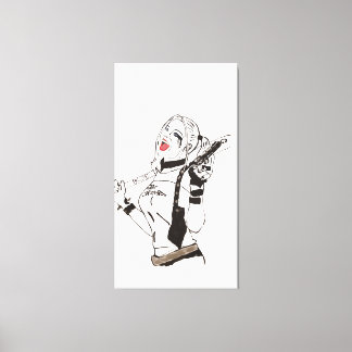 Toile Daddy's Monster Hand Painted by Mark Elsen