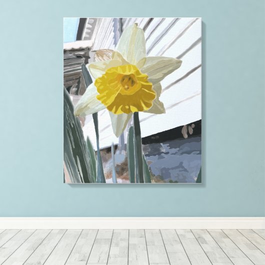 Toile Daffodil Portrait (Insitu (Plancher de Bois))