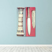 Toile Dagger d'or et gaine, Tutankhamon trésor, c.13 (Insitu (Plancher de Bois))