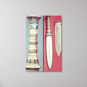 Toile Dagger d'or et gaine, Tutankhamon trésor, c.13