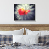 Toile Dahlia Fleur Noir Et Blanc Partiel (Insitu(Chambre))