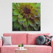 Toile Dahlia jaune (Insitu(Salon))