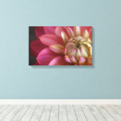 Toile Dahlia rose (Insitu (Plancher de Bois))