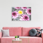 Toile Dahlia roses élégants (Insitu(Salon))