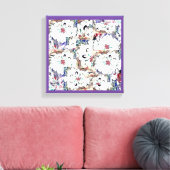 Toile Dahlias (Insitu(Salon))