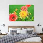Toile Dahlias (Insitu(Chambre))