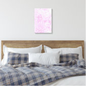 Toile Dahlias En Rose Doux (Insitu(Chambre))