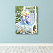 Toile daisy bouquet (Insitu (Plancher de Bois))