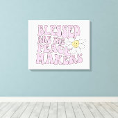 Toile Daisy et les artisans de la paix Slogan (Insitu (Plancher de Bois))