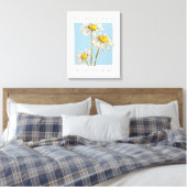 Toile Daisy Flowers Beauté Slogan (Insitu(Chambre))