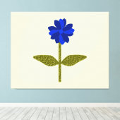 Toile Daisy Ocean Blue Canvas Imprimer (Insitu (Plancher de Bois))