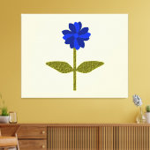 Toile Daisy Ocean Blue Canvas Imprimer (Insitu(Salon))