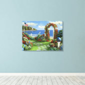 Toile d'Alan Giana "Les ailes silencieuses de la l (Insitu (Plancher de Bois))