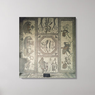 Toile Dallage en mosaïque de la villa romaine à Low