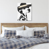 Toile Dalmatie et Casquette noir émaillé (Insitu(Chambre))