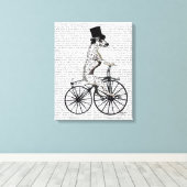 Toile Dalmatien à vélo (Insitu (Plancher de Bois))