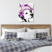 Toile Dalmatien Avec Fascinateur Violet (Insitu(Chambre))
