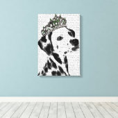 Toile Dalmatien avec Tiara (Insitu (Plancher de Bois))