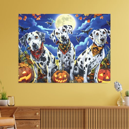 Toile Dalmatien Halloween Effrayant (Insitu(Salon))