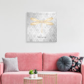 Toile Damas de libellule d'or (Insitu(Salon))