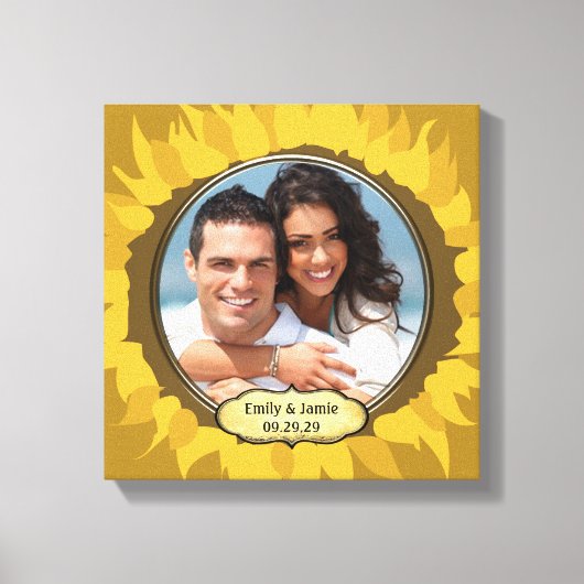 Toile Damask Your Photo Wrapper Canvas (Recto)