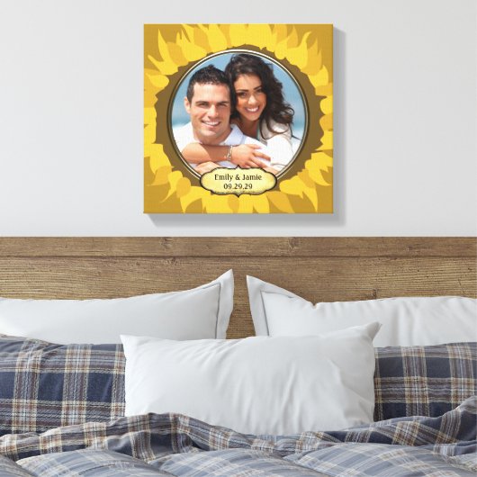 Toile Damask Your Photo Wrapper Canvas (Insitu(Chambre))