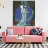 Toile Dame au Dragon (litho couleur) (Insitu(Salon))