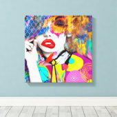 Toile Dame Clashy (Insitu (Plancher de Bois))