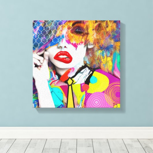 Toile Dame Clashy (Insitu (Plancher de Bois))